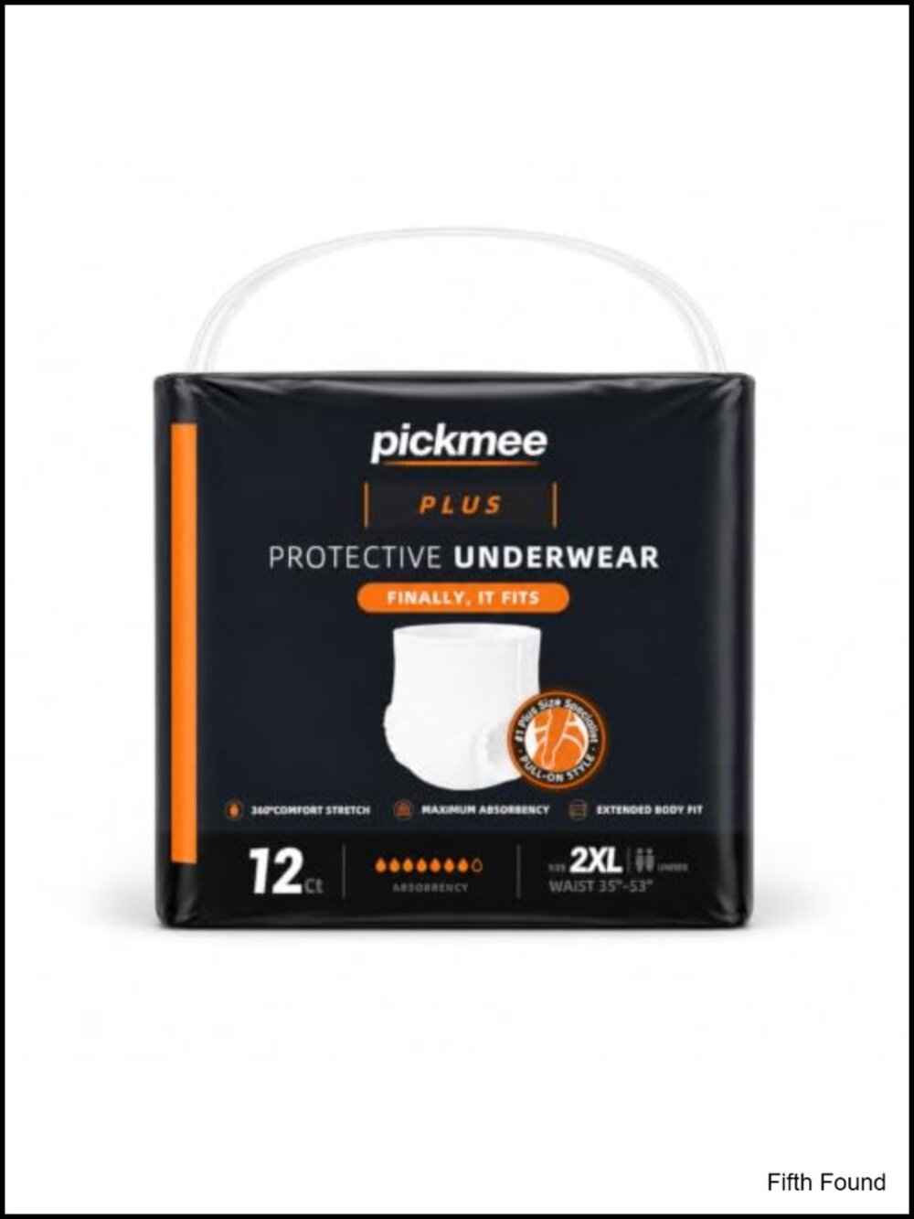 Plus Size Overnight Incontinence Underwear 2XL 12 Count
